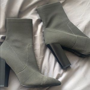 army green sock boots